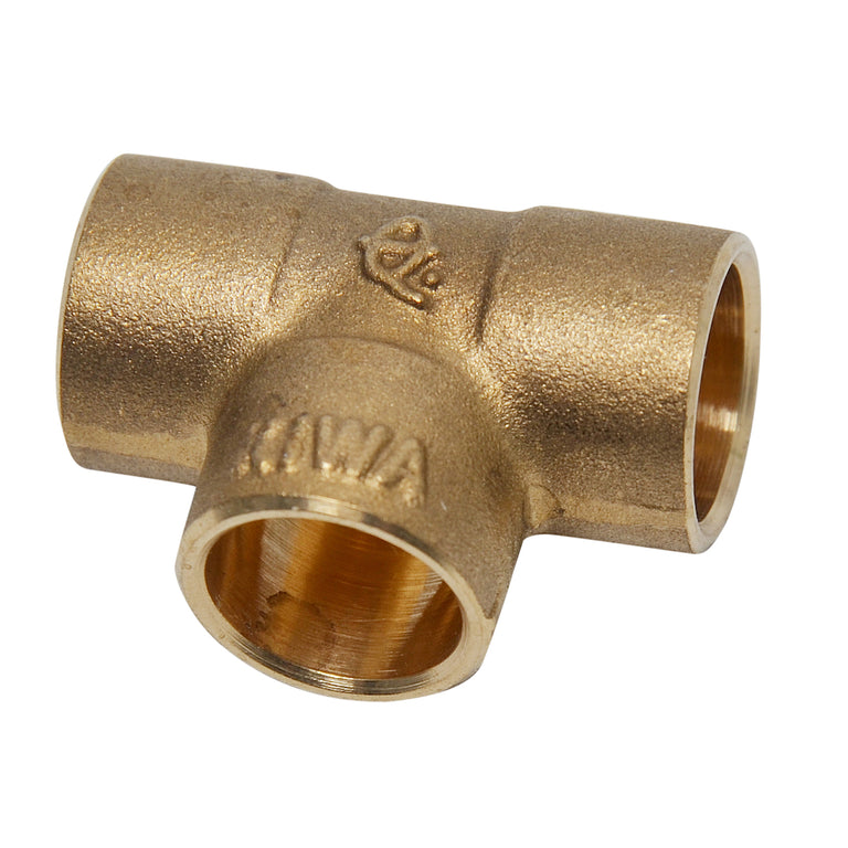 Sanivesk soldeerkoppeling T-stuk metaal 12mmx12mmx12mm