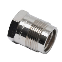 Sanivesk gas aansluitnippel recht metaal chroom 1/2"xM24