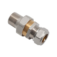 Sanivesk radiator koppeling recht koper 15mmx1/2"