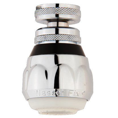 Sanivesk straalregelaar met zwenk M22F chroom