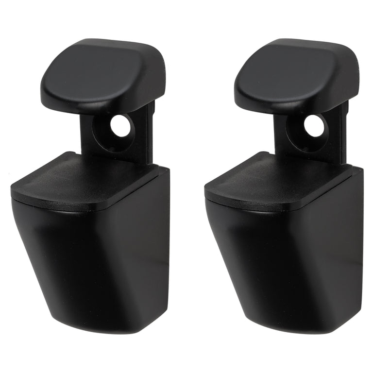 Duraline plankdrager clip mini zamac mat zwart 2,6x4x5,7cm 2st