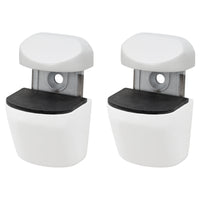 Duraline plankdrager clip zamac mat wit 4,3x4,3x6,1cm 2st