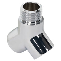 Sanivesk draadkoppeling y-stuk metaal, chroom 1/2"Fx1/2"Mx1/2"F