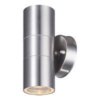 Led's Light LED buiten wandlamp Cylinder kantelbaar RVS