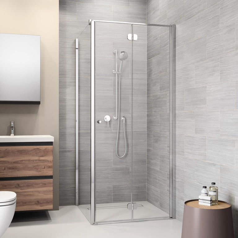 Sealskin Code douchedeur vouwdeur anti-kalk zilver 87,7x197cm