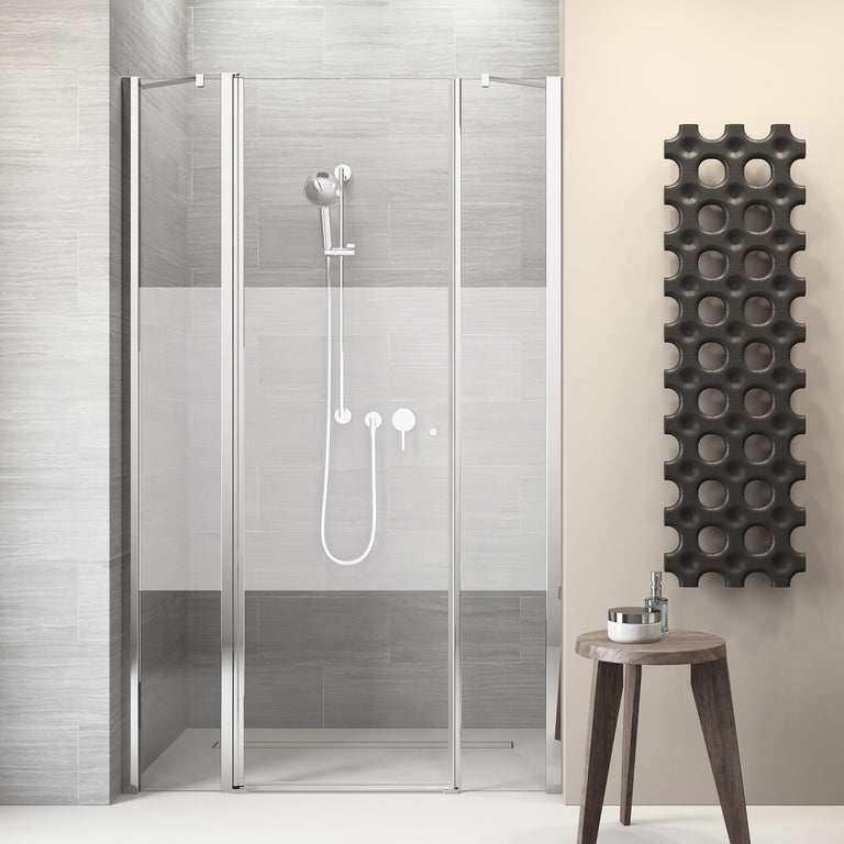 Sealskin Code Inline draaideur (links) met twee vaste delen