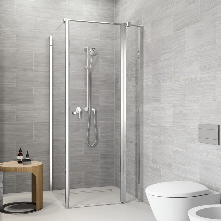 Sealskin Code Draaideur met vast deel (rechts) voor combinatie met een zijwand