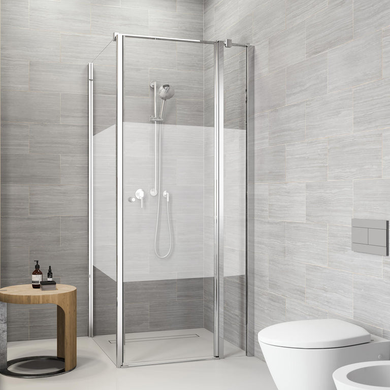 Sealskin Code Draaideur met vast deel (rechts) voor combinatie met een zijwand