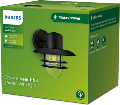 Philips LED buitenlamp Inyma wand rond 25W zwart