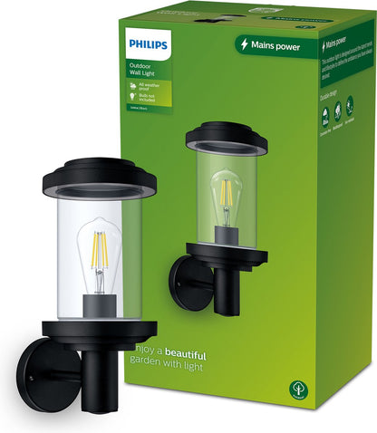 Philips LED buitenlamp Listra wand rond 25W zwart