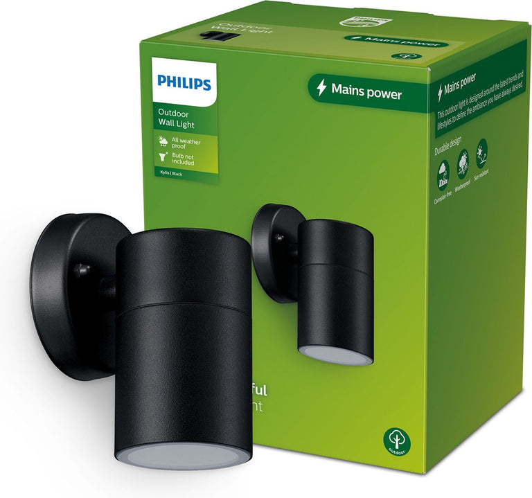 Philips LED buitenlamp Kylis spot rond 25W zwart