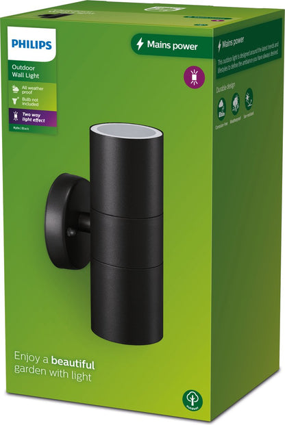 Philips LED buitenlamp Kylis spot rond 25W zwart