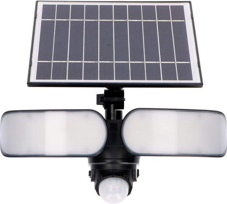 Led's Light solar buitenlamp Botshabelo LED muurlamp sensor zwart