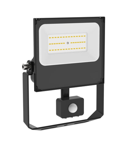 Led's Light LED buitenlamp Premium breedstraler met sensor 50W zwart
