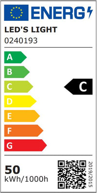 Led's Light LED buitenlamp Premium breedstraler met sensor 50W zwart