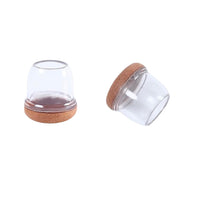 Flooq Fien stoelpoot anti-krasviltdop rond transparant 19-25mm 8st