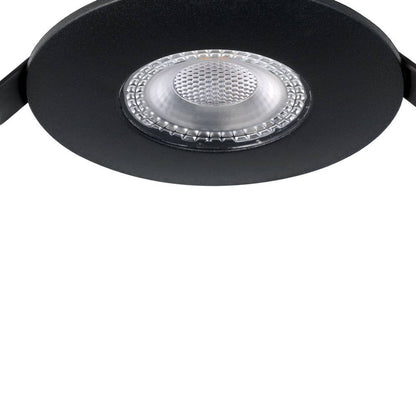 Eglo LED inbouwspot Mazuby zwart Ø88mm set van 4