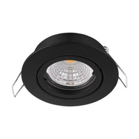 Eglo Tedo 1 LED inbouwspot ⌀8cm dimbaar zwart aluminium