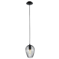 Eglo hanglamp Newtown ⌀16cm E27 zwart