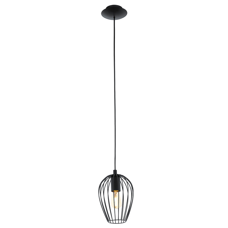 Eglo hanglamp Newtown ⌀16cm E27 zwart