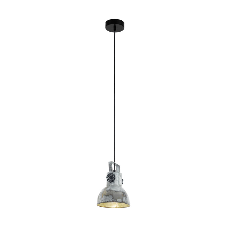 Eglo hanglamp Barnstaple hout/zink 