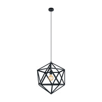 Eglo hanglamp Embleton Ø46cm zwart/staal 