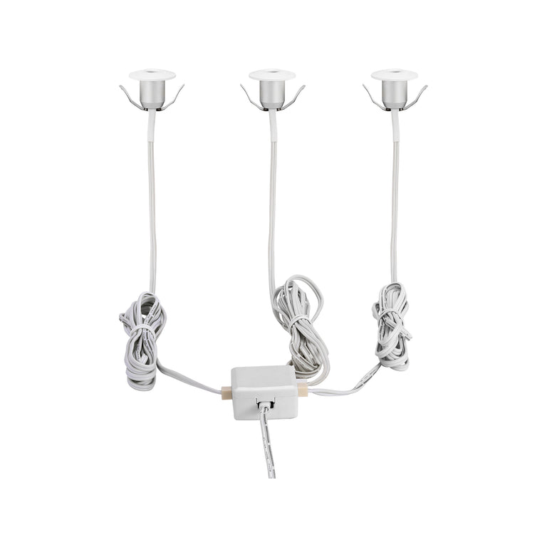 Eglo Chango LED inbouwspot ⌀2,2cm wit aluminium set van 3