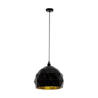 Eglo hanglamp Roccaforte Ø30cm zwart/goud 