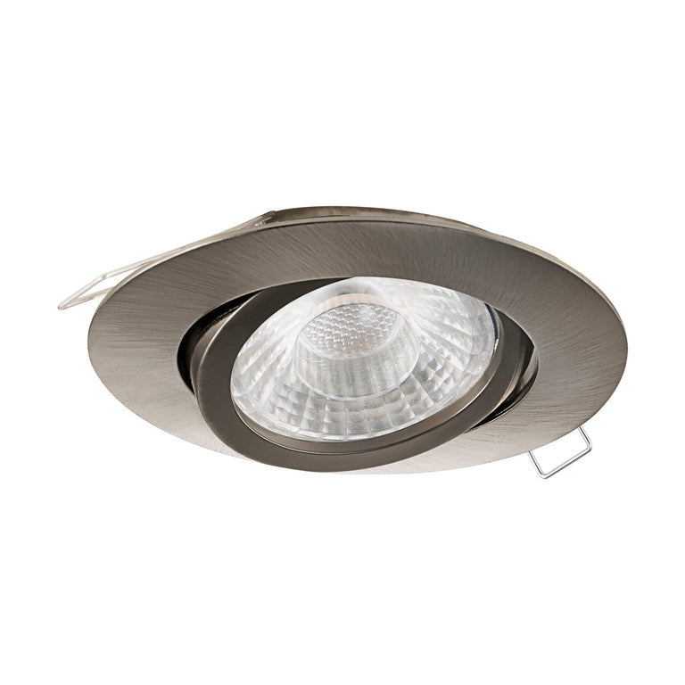 Eglo Tedo 1 LED inbouwspot ⌀8cm nikkel-mat aluminium