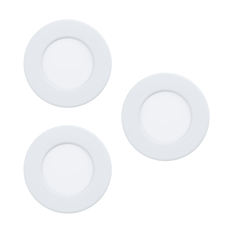 Eglo Fueva 5 LED inbouwspot ⌀8,6cm wit set van 3