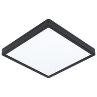 Eglo Fueva 5 LED badkamer plafondlamp vierkant zwart