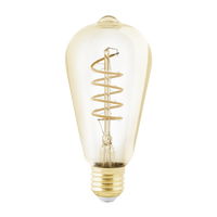 Eglo  LED filament spiraal dimbaar E27 extra warm wit 4W