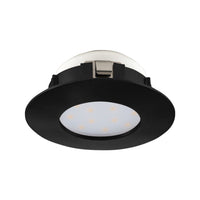 Eglo LED inbouwspot Pineda zwart 7,8cm