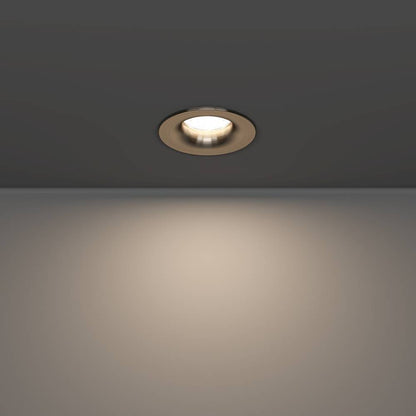 Eglo LED inbouwspot Salabate nikkelmat Ø88mm dimbaar