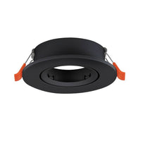 Eglo LED inbouwspot Barranco zwart Ø90mm