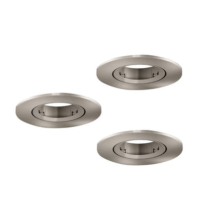 Eglo LED inbouwspot Barranco nikkelmat Ø90mm set van 3