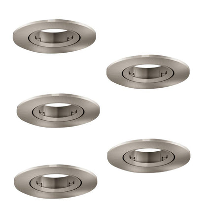 Eglo LED inbouwspot Barranco nikkelmat Ø90mm set van 5