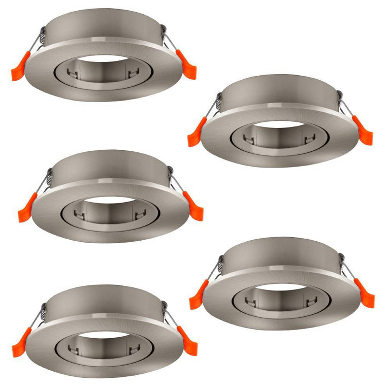 Eglo LED inbouwspot Barranco nikkelmat Ø90mm set van 5