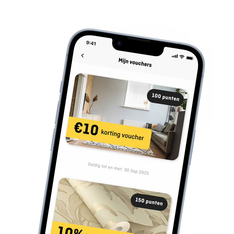 Hubo-applicatiescherm geopend op iPhone 14
