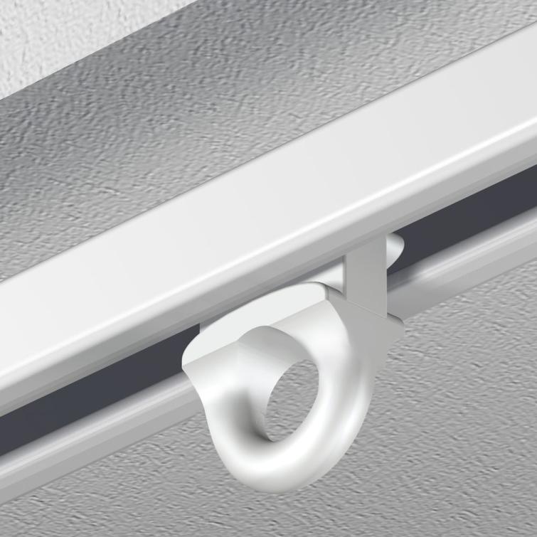 Anchor glijders universeel voor Slimline rail wit 6mm 25 stuks