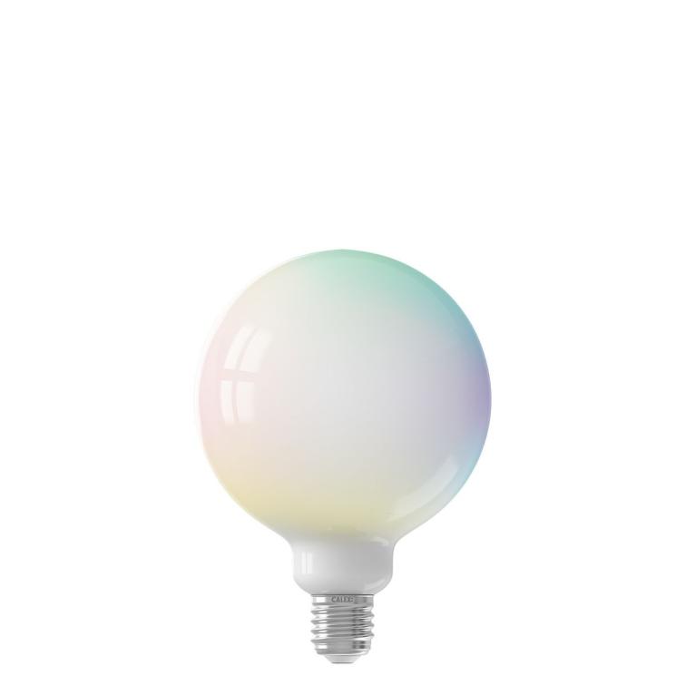 Calex Smart LED filament globe dimbaar E27 melk RGBww 6W 380LM.