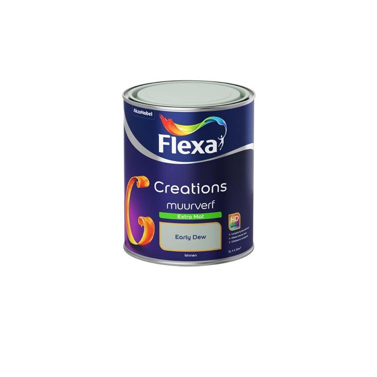 Flexa Creations muurverf extra mat 3031 early dew 1l