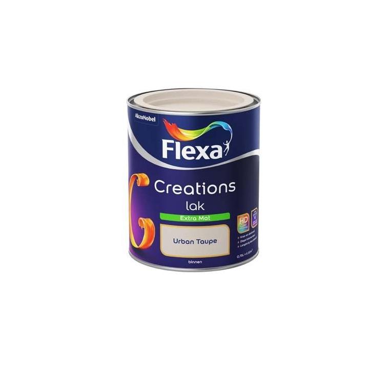 Flexa Creations lak extra mat urban taupe 750ml