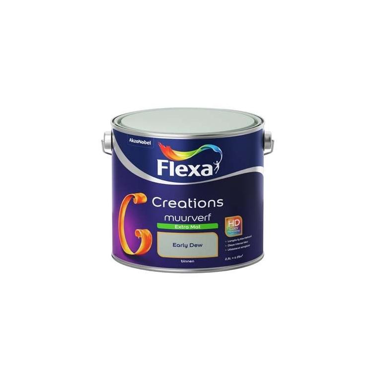 Flexa Creations muurverf extra mat early dew 2,5l