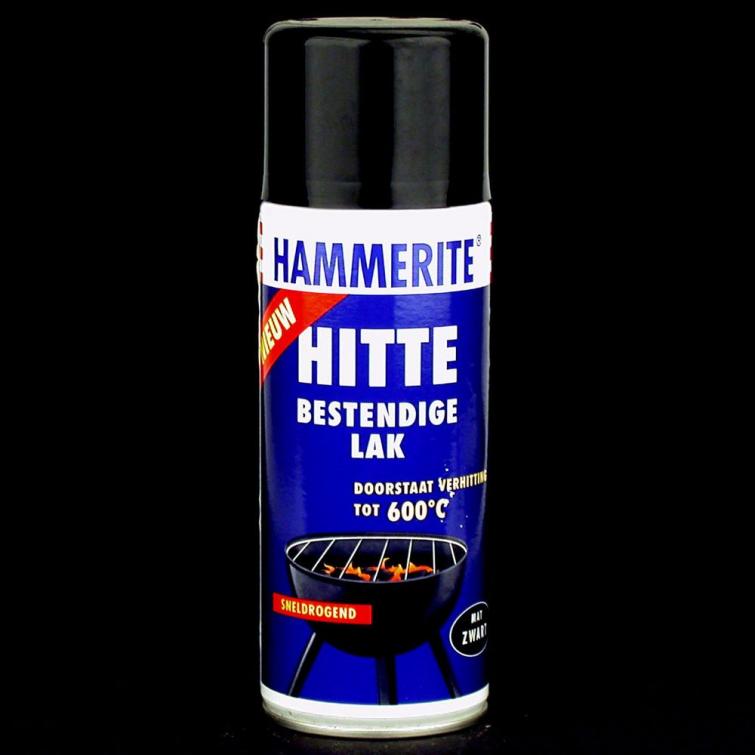Paradox Vervolg plastic Hammerite Hittebestendig lak mat zwart 400ml | Hubo