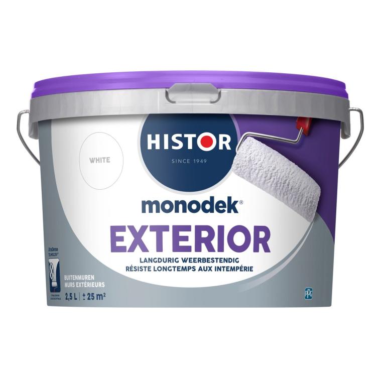 Histor Monodek Exterior muurverf mat white 2,5L