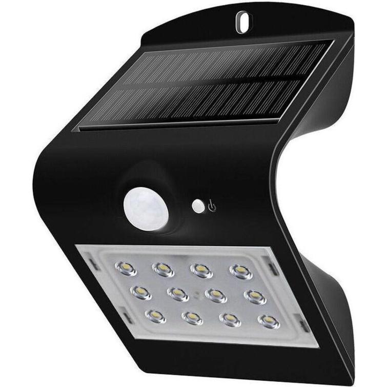 marketing Bungalow Mok Led's Light solar buitenlamp LED schijnwerper sensor zwart 1st | Hubo