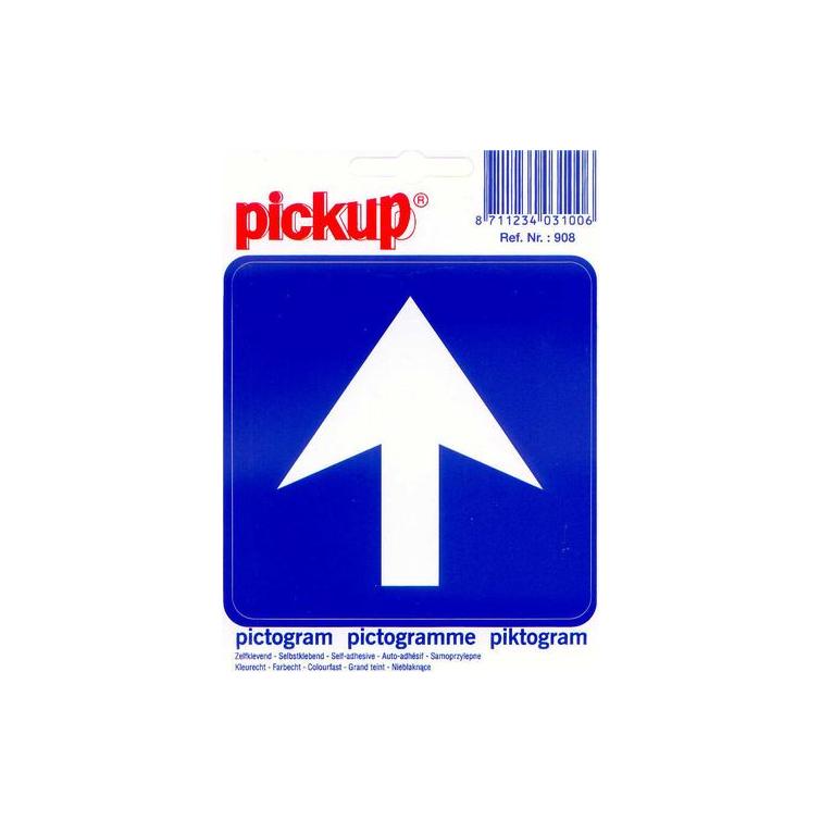 Pickup pictogram eenrichtingsverkeer 100x100mm