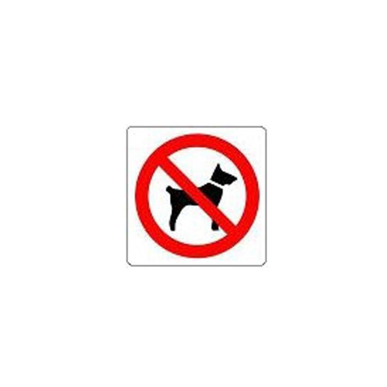 Pickup pictogram verboden voor honden 100x100mm
