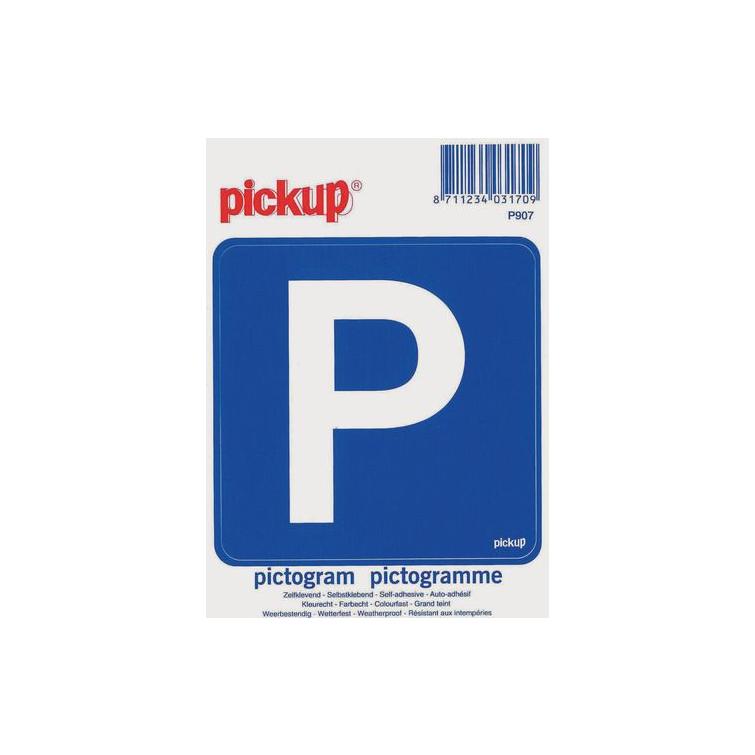 Pickup pictogram parkeren 100x100mm